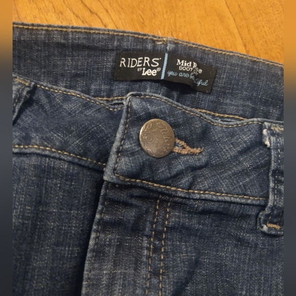 Riders by Lee  Mid Rise Boot Cut size 14L  blue Denim ✨ - Picture 2 of 4